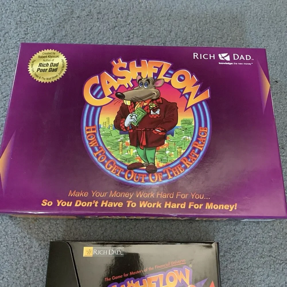 1 set Cashflow 101 and 202 Boardgame by Robert Kiyosaki - Rich Dad Investing